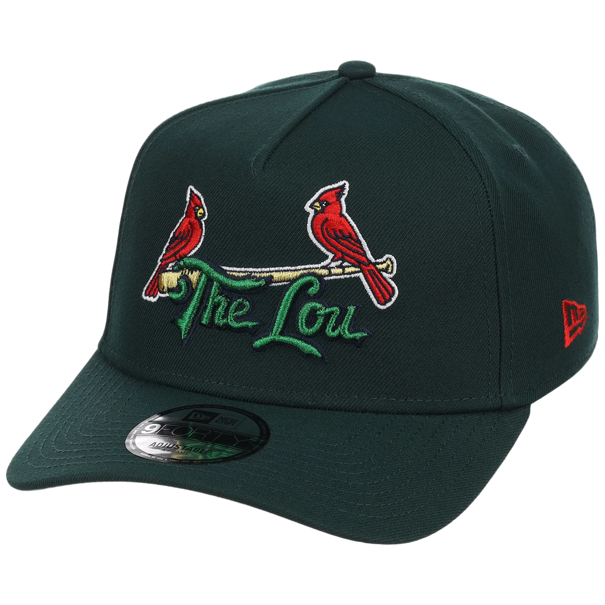 St. Louis Cardinals - St. Louis Crown the City 2.0 'The Lou' New Era 9FORTY (Dark Green/Dark Green) - Image 4