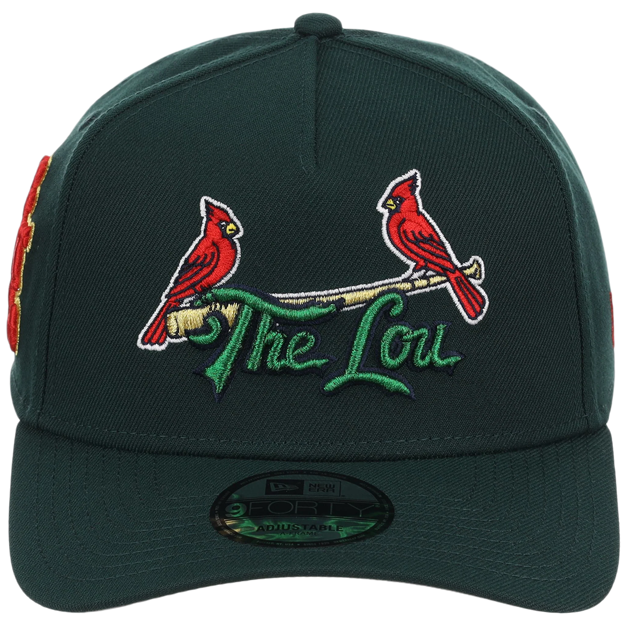 St. Louis Cardinals - St. Louis Crown the City 2.0 'The Lou' New Era 9FORTY (Dark Green/Dark Green) - Image 5