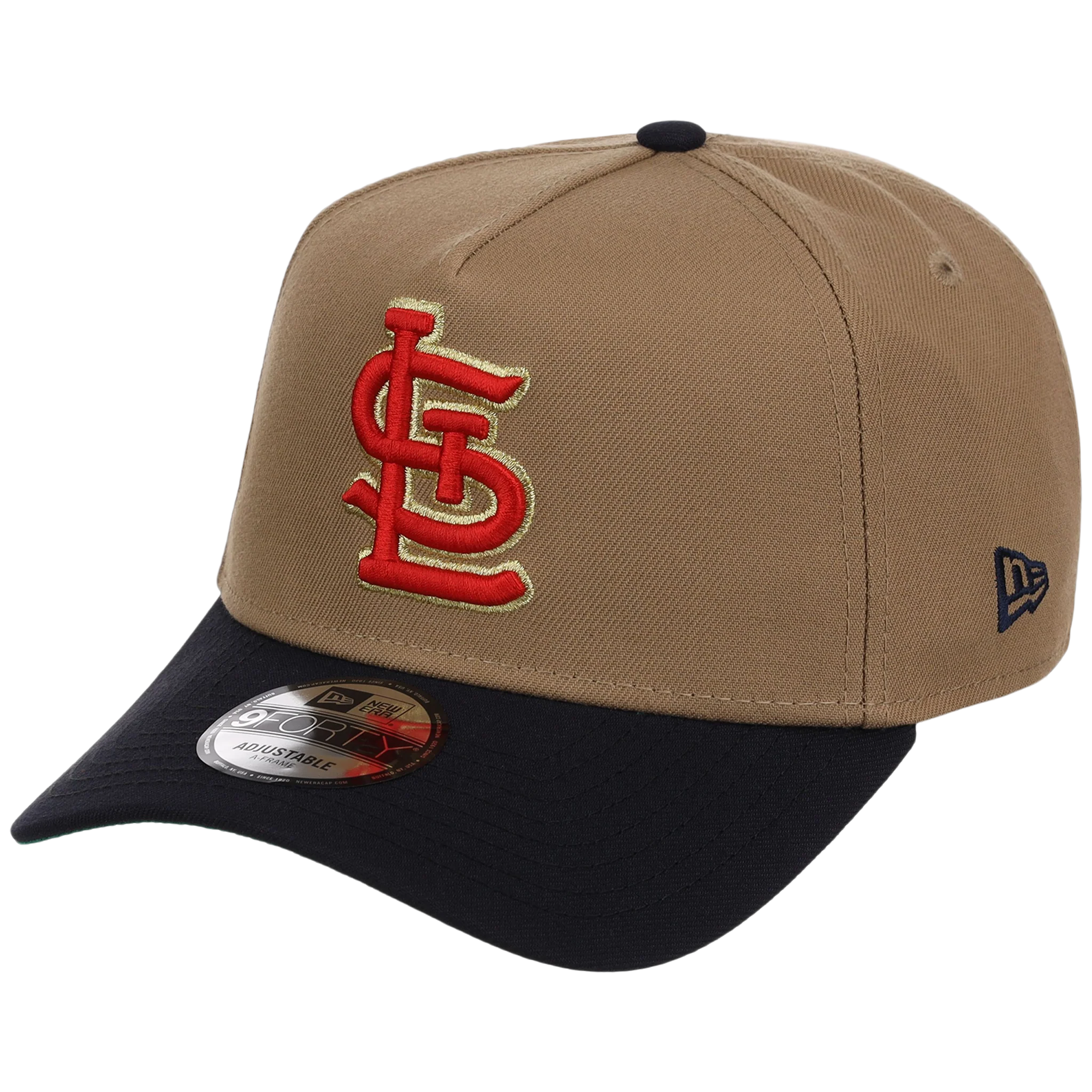 St. Louis Cardinals - St. Louis Crown the City 2.0 'The Lou' New Era 9FORTY (Khaki/Navy) - Image 4