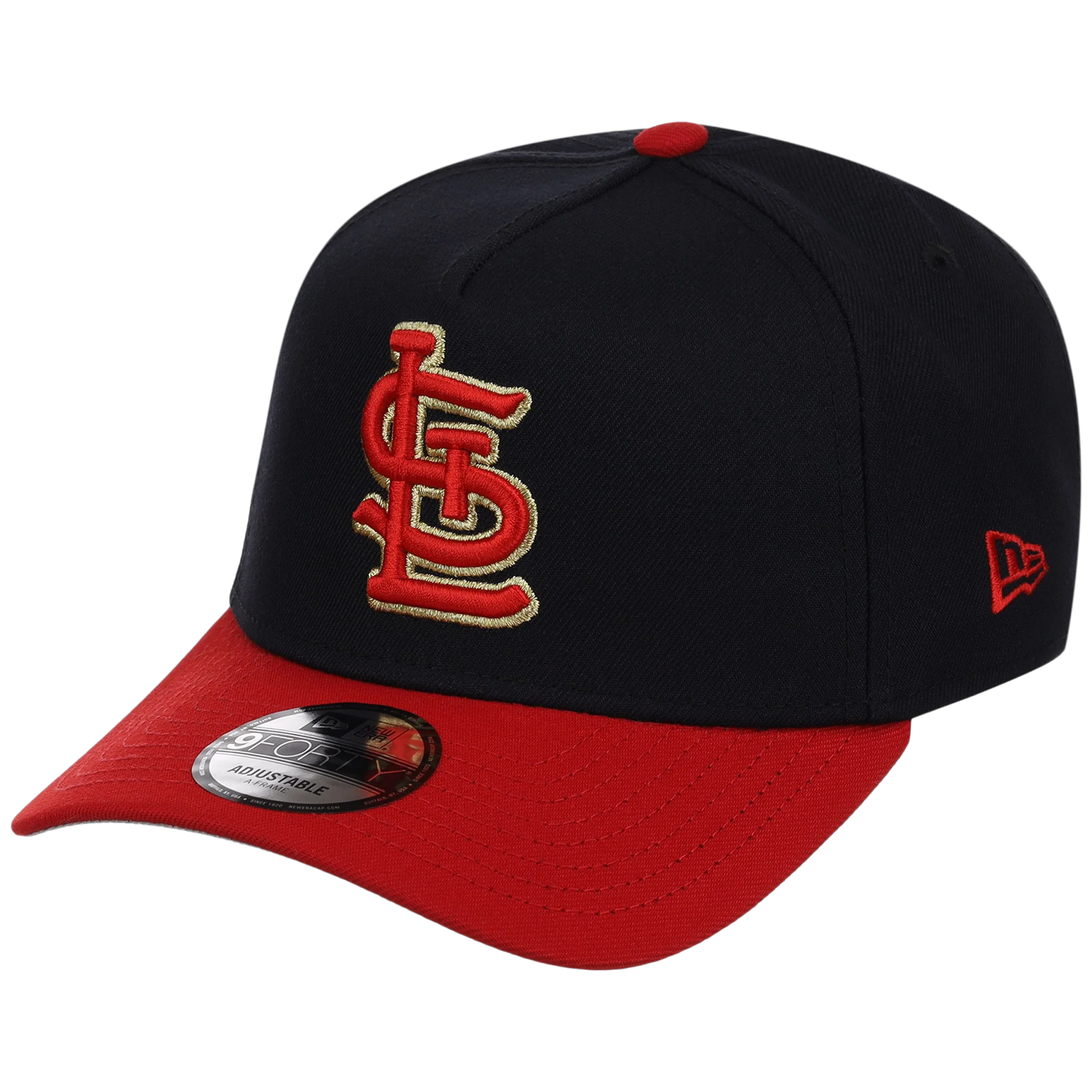 St. Louis Cardinals - St. Louis Crown the City 2.0 'The Lou' New Era 9FORTY (Navy/Red) - Image 4