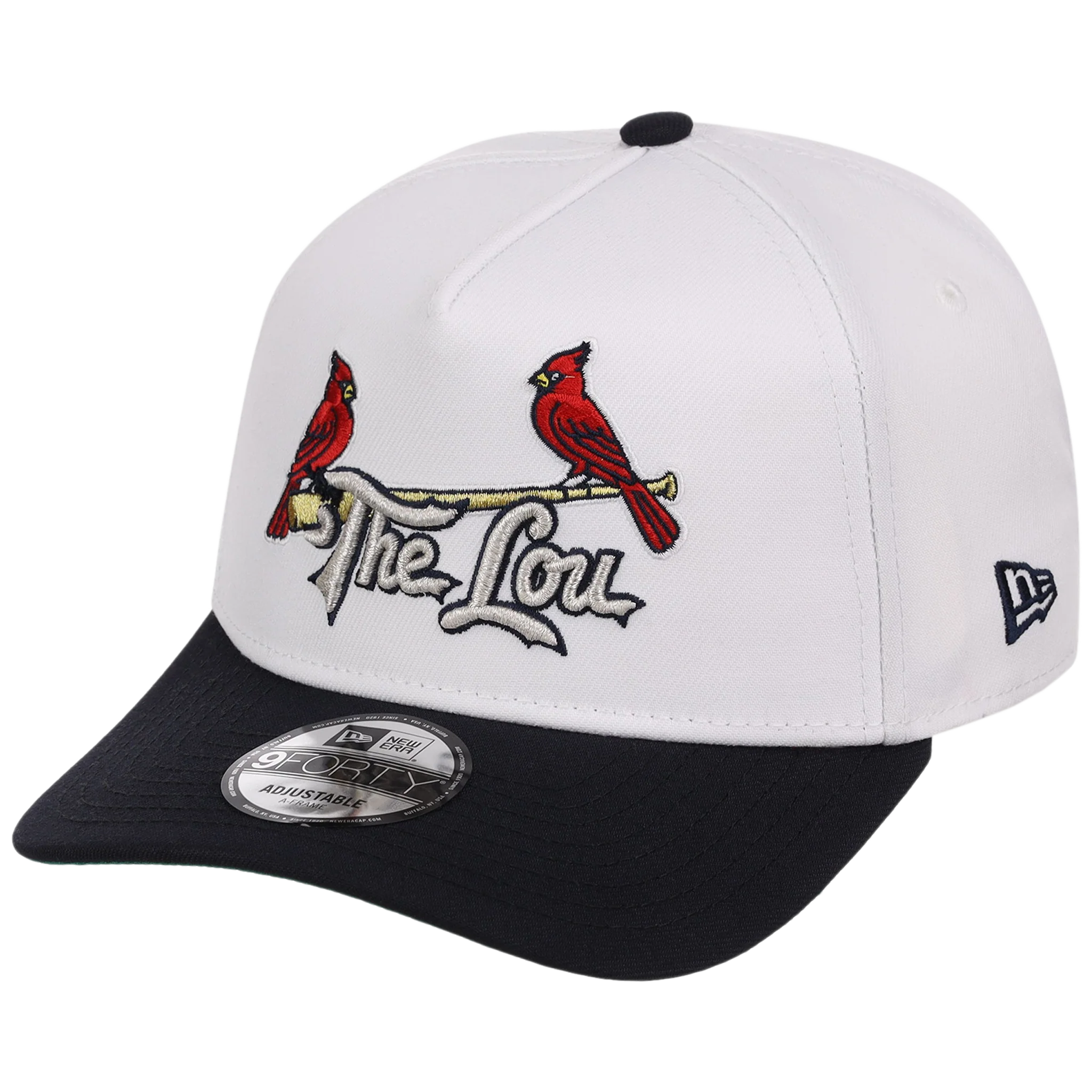 St. Louis Cardinals - St. Louis Crown the City 2.0 'The Lou' New Era 9FORTY (White/Navy) - Image 4