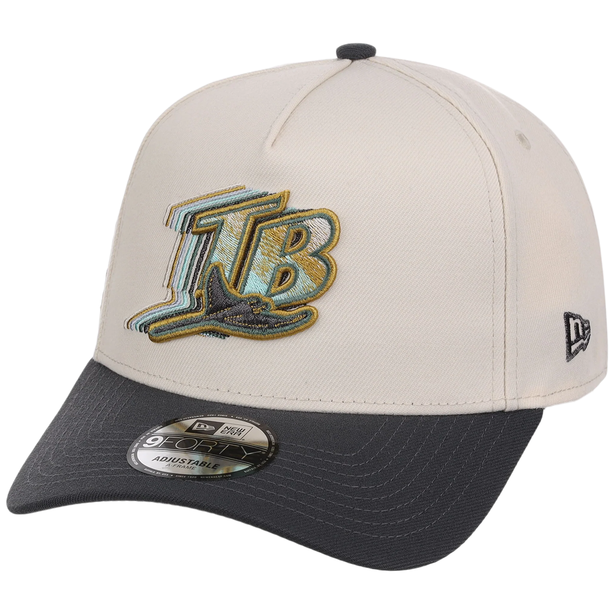 Tampa Bay Rays MLB Cream Clouds New Era 9FORTY - Image 4