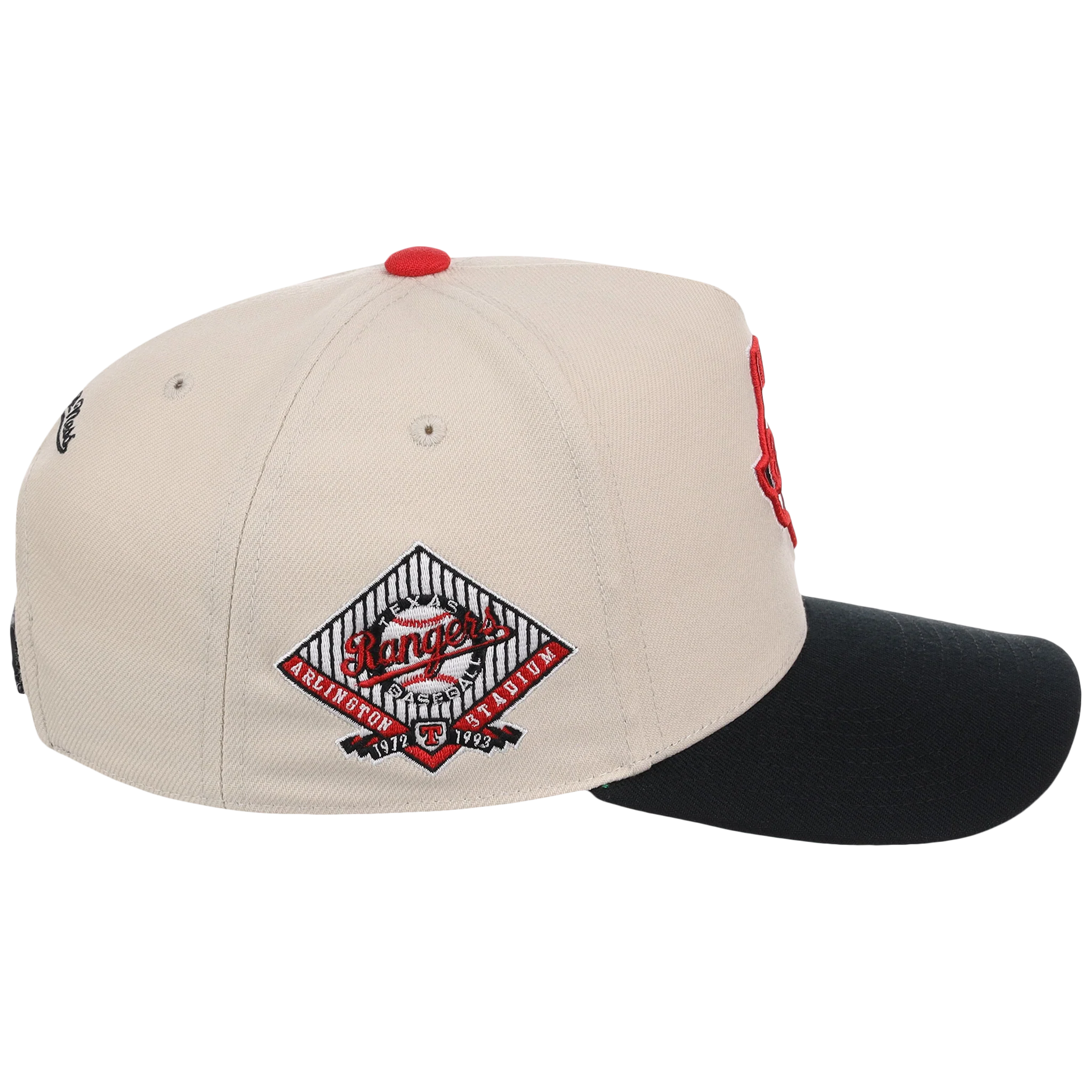 Texas Rangers Mitchell & Ness MLB 'Era Flip' Heritage Series Pro Pinch - Cream/Black - Image 3