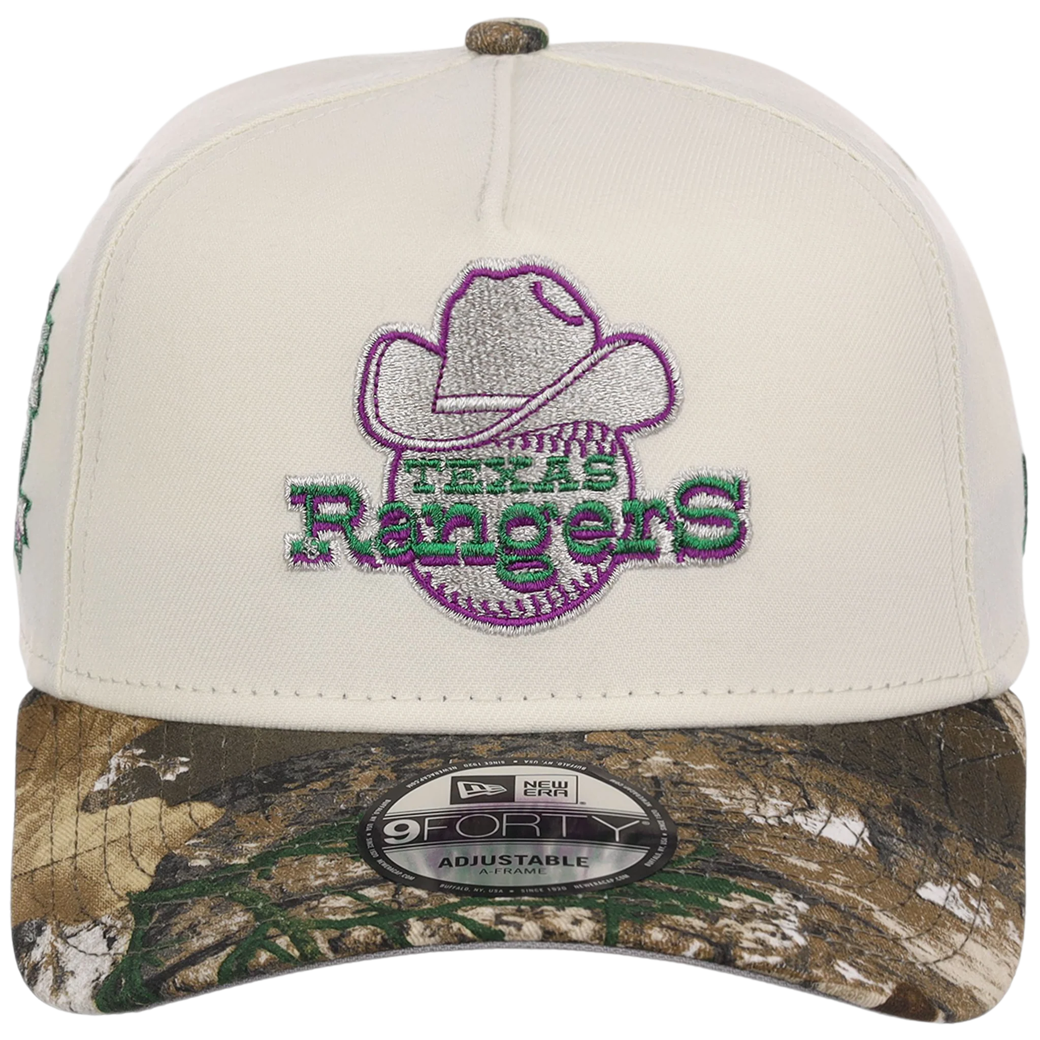 Texas Rangers MLB Purple Trees New Era 9FORTY - Image 5
