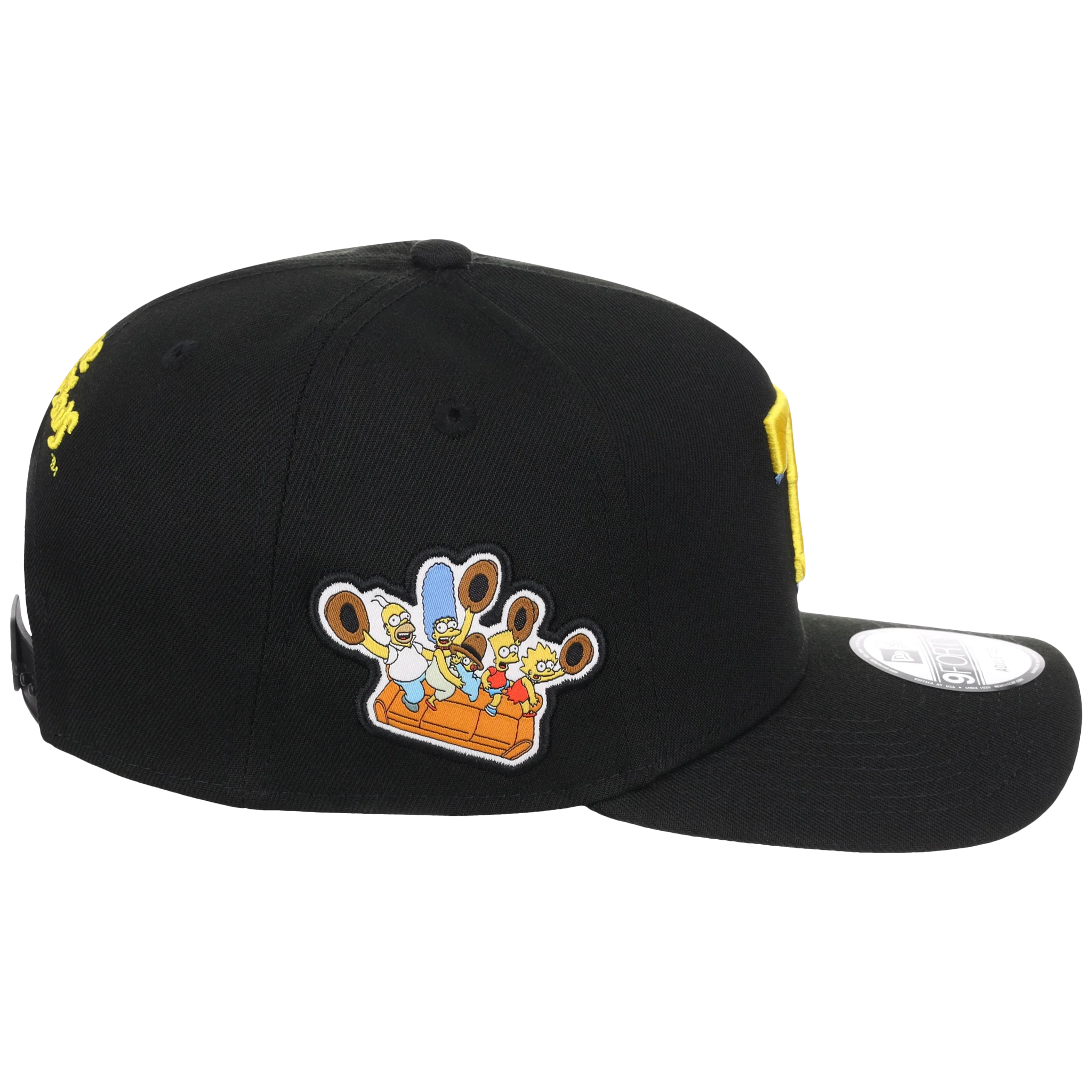 Texas Rangers MLB Simpsons Localized New Era 9FORTY - Cowboy - Black/Black - Image 3
