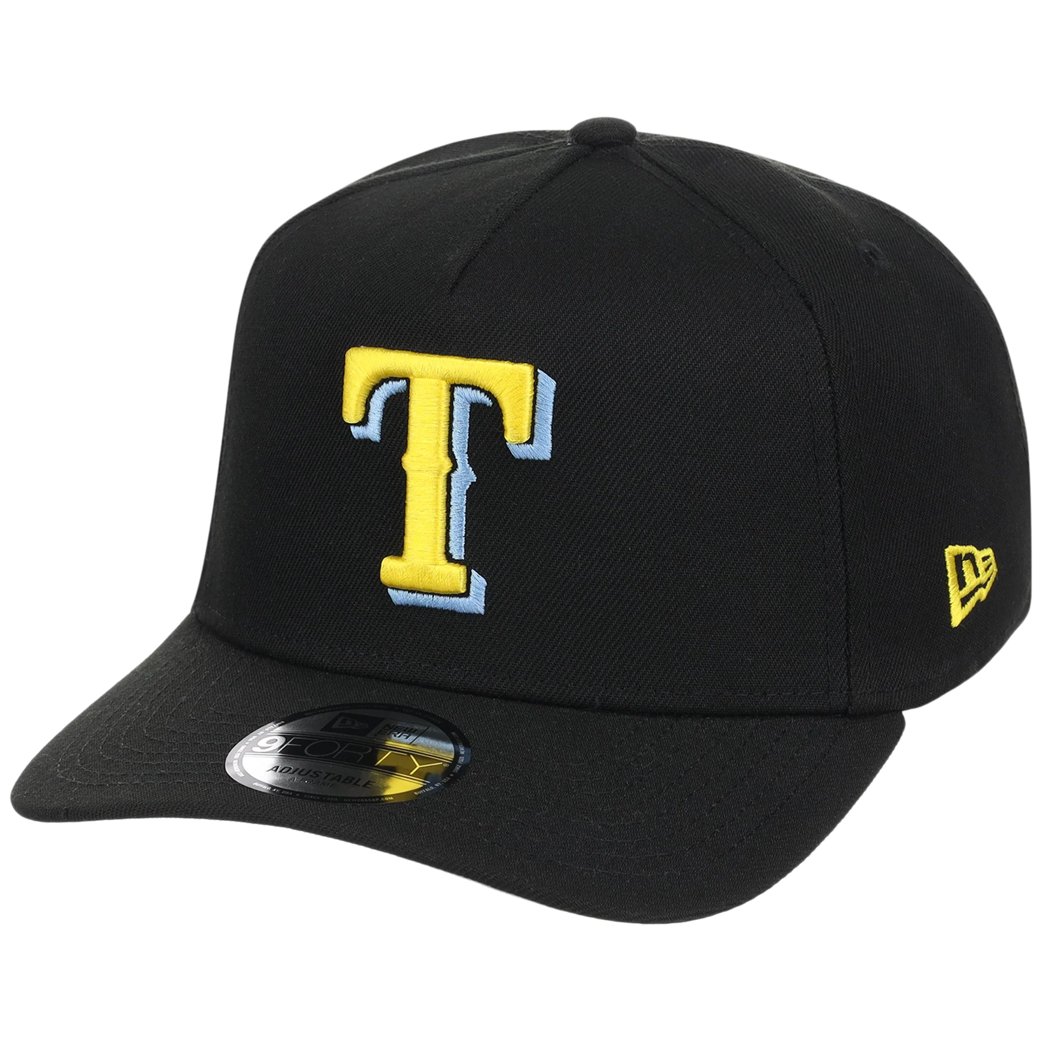 Texas Rangers MLB Simpsons Localized New Era 9FORTY - Cowboy - Black/Black - Image 4