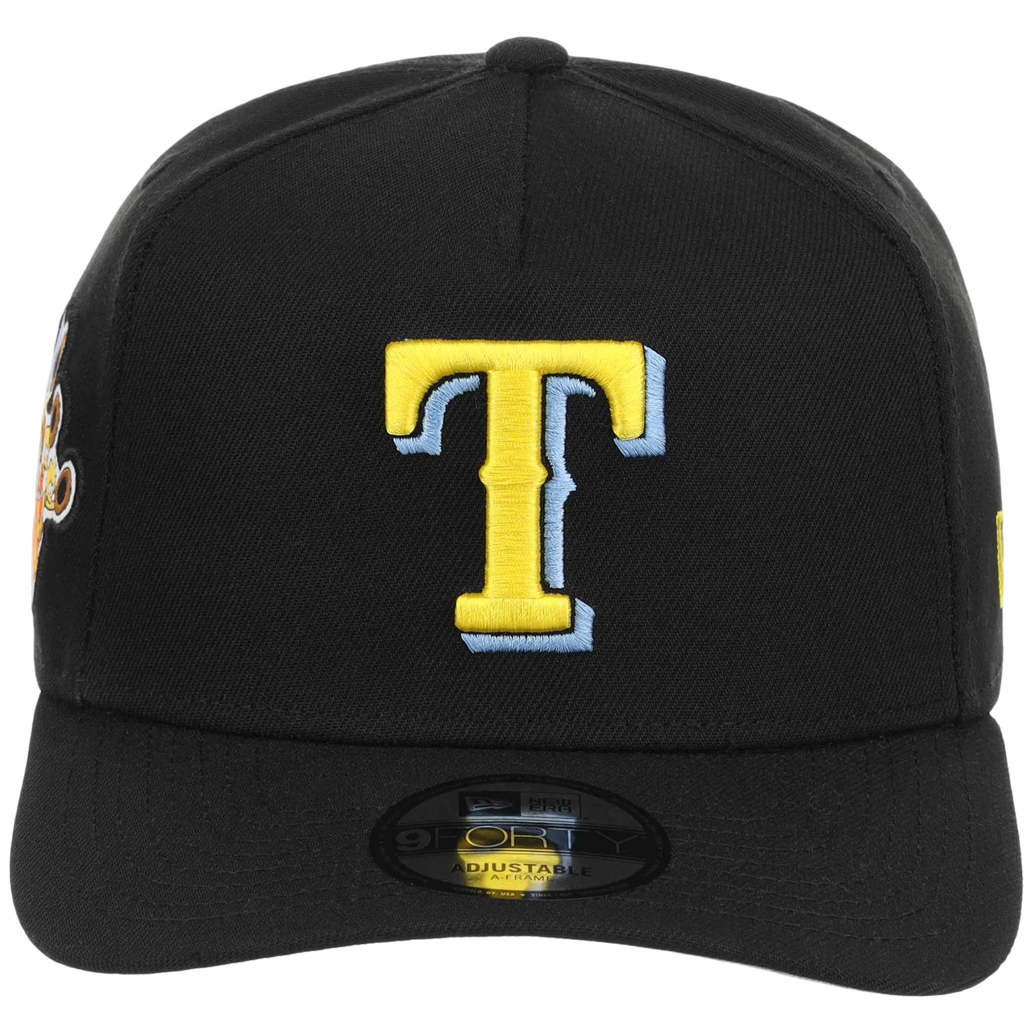 Texas Rangers MLB Simpsons Localized New Era 9FORTY - Cowboy - Black/Black - Image 5