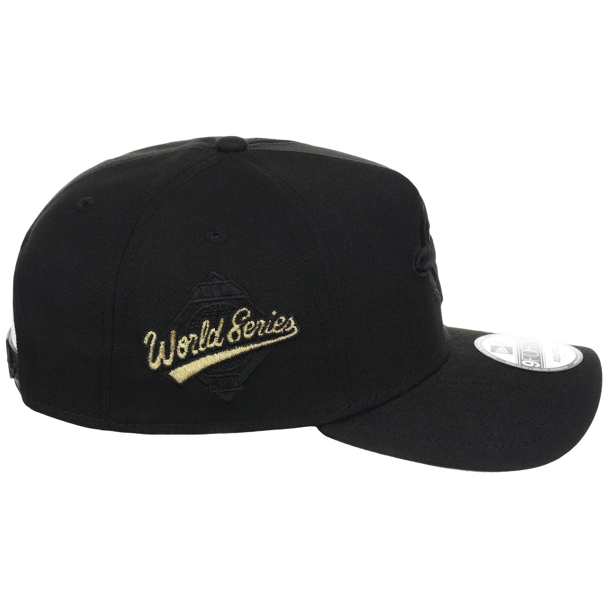 Toronto Blue Jays Toronto Crown the City - Black Pop Gold New Era 9FORTY (Black/Black) - Image 3