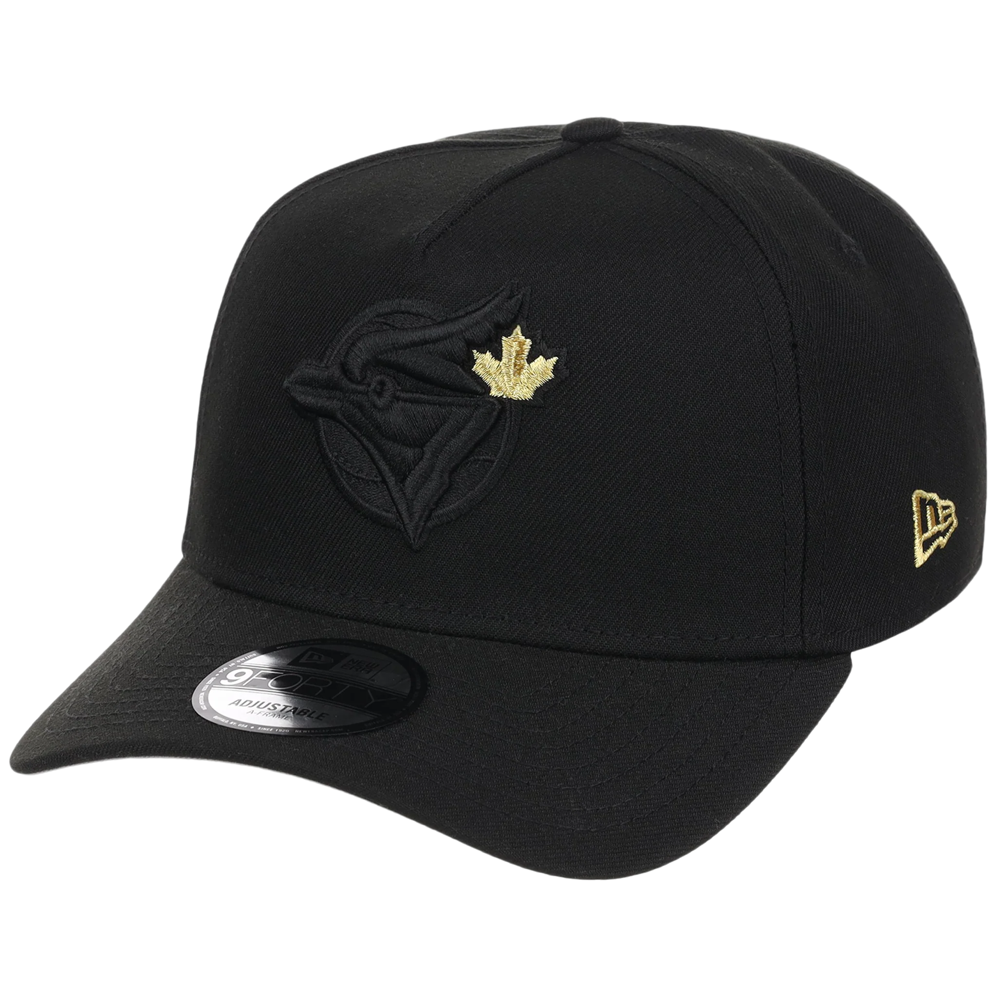 Toronto Blue Jays Toronto Crown the City - Black Pop Gold New Era 9FORTY (Black/Black) - Image 4
