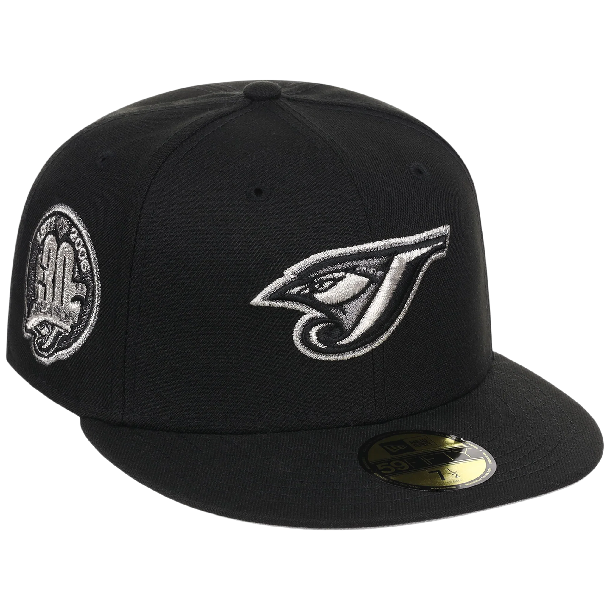 Toronto Blue Jays Toronto Crown the City - Liquid Titanium New Era 59FIFTY (Black/Black)