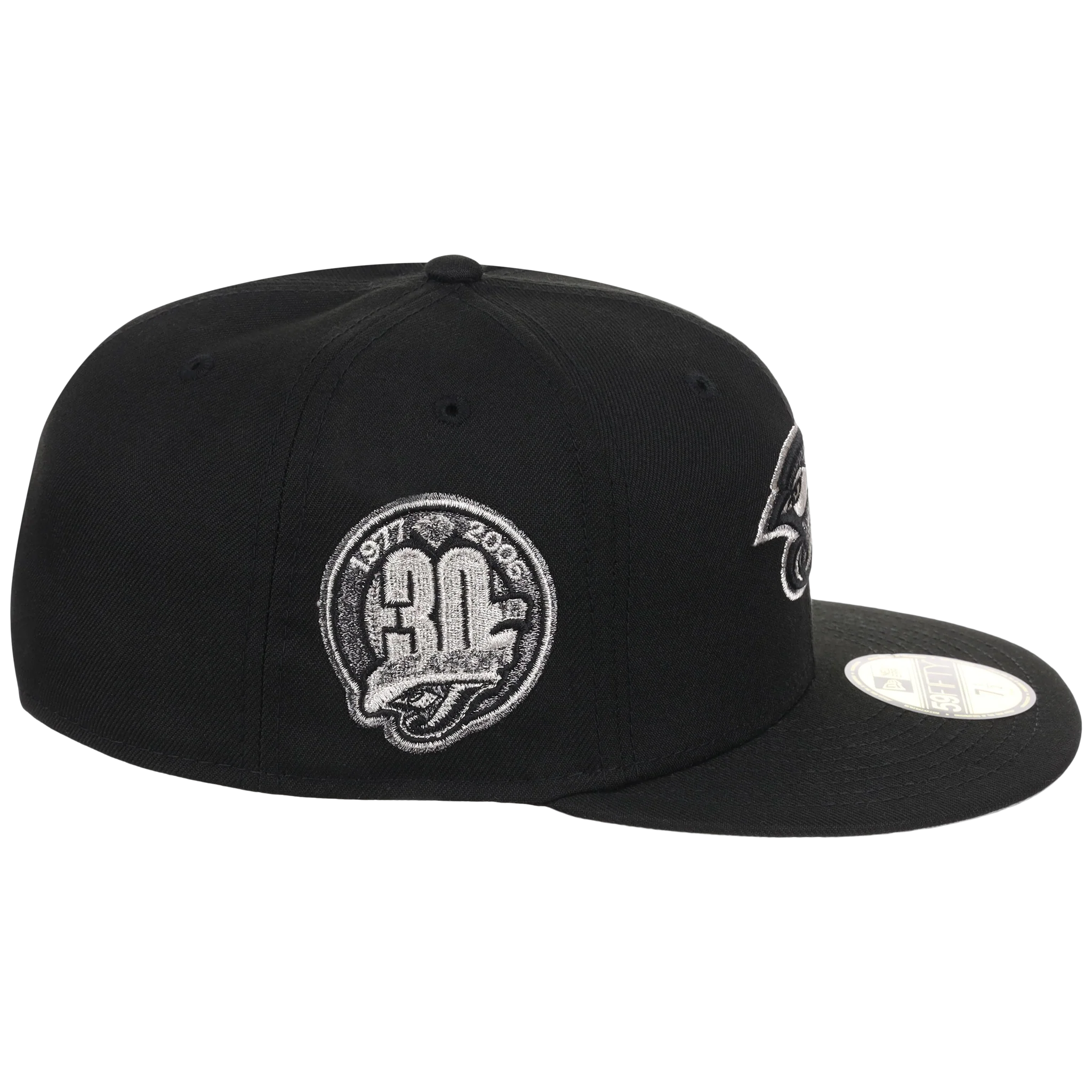 Toronto Blue Jays Toronto Crown the City - Liquid Titanium New Era 59FIFTY (Black/Black) - Image 3