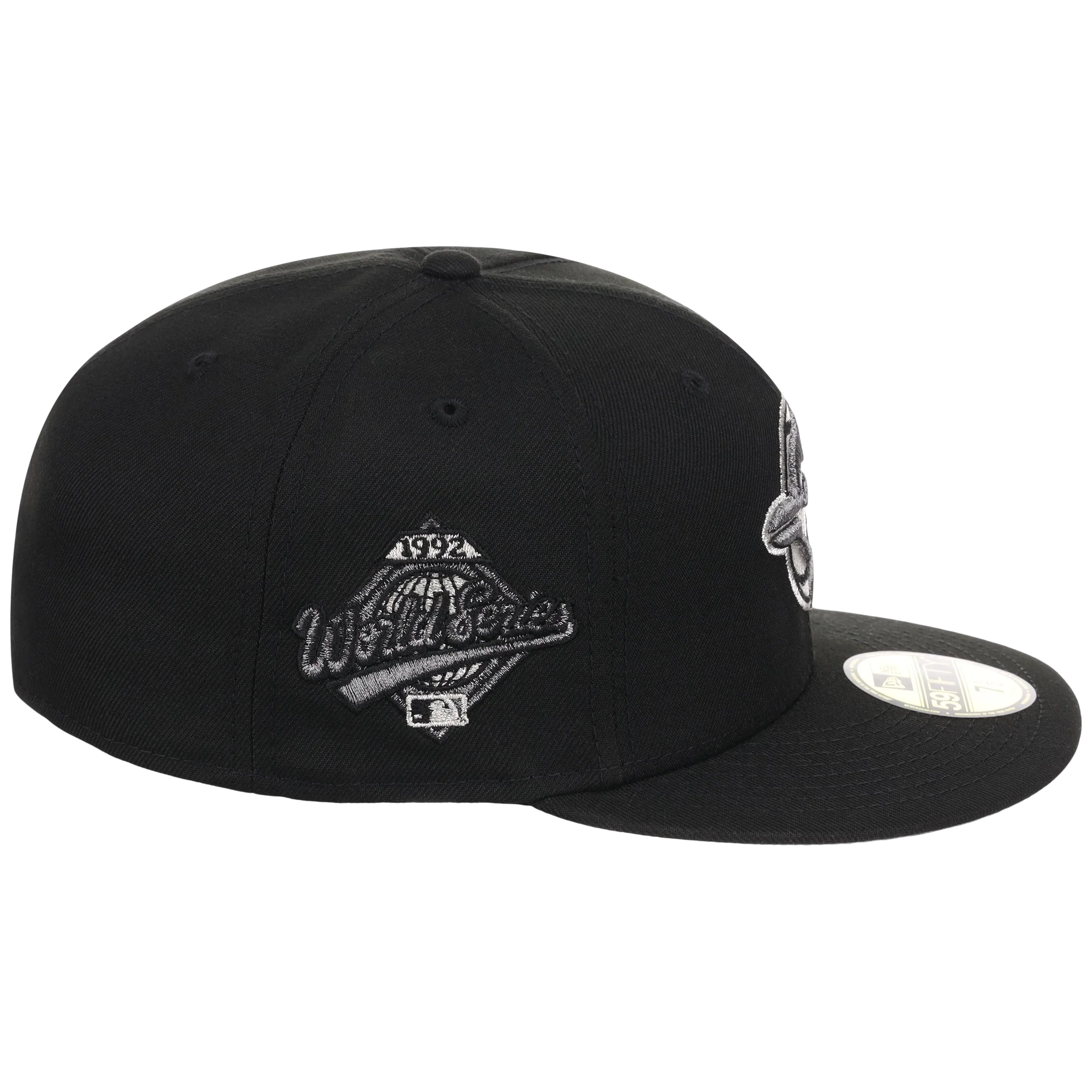 Toronto Blue Jays Toronto Crown the City - Liquid Titanium New Era 59FIFTY (Black/Black) - Image 3