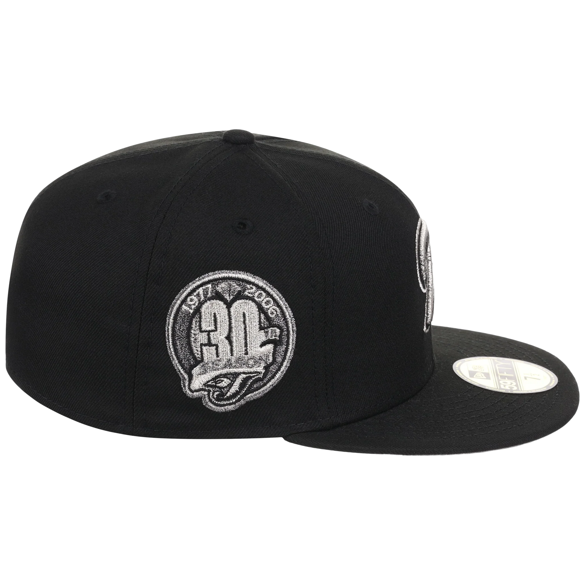 Toronto Blue Jays Toronto Crown the City - Liquid Titanium New Era 59FIFTY (Black/Black) - Image 3