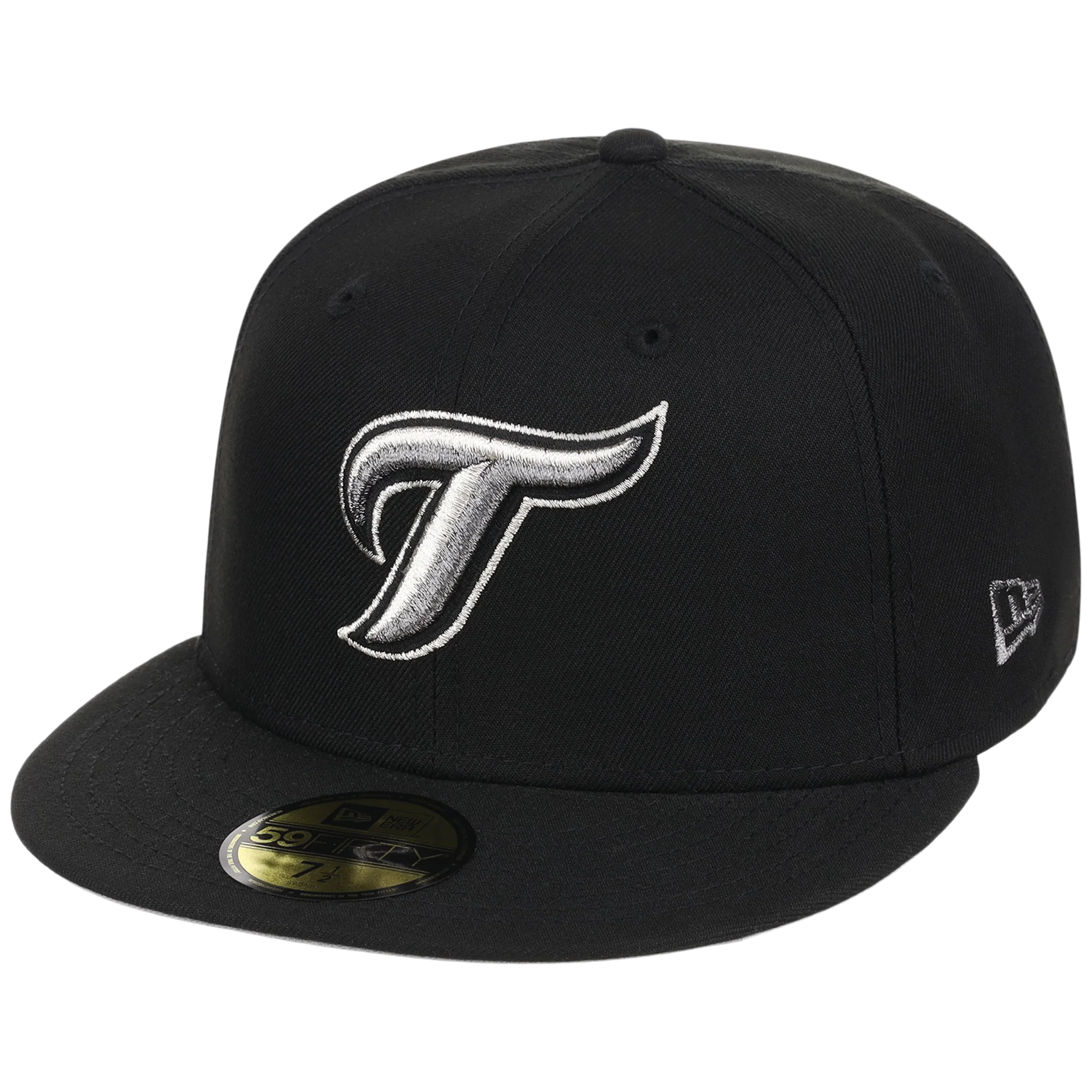 Toronto Blue Jays Toronto Crown the City - Liquid Titanium New Era 59FIFTY (Black/Black) - Image 4