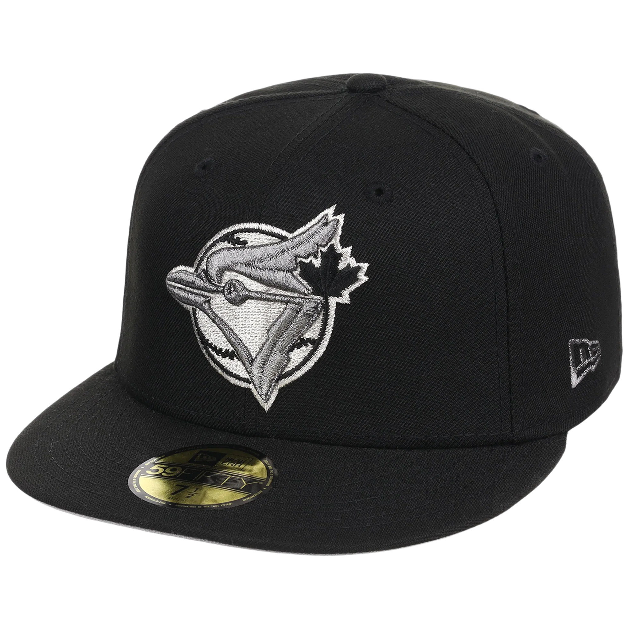 Toronto Blue Jays Toronto Crown the City - Liquid Titanium New Era 59FIFTY (Black/Black) - Image 4