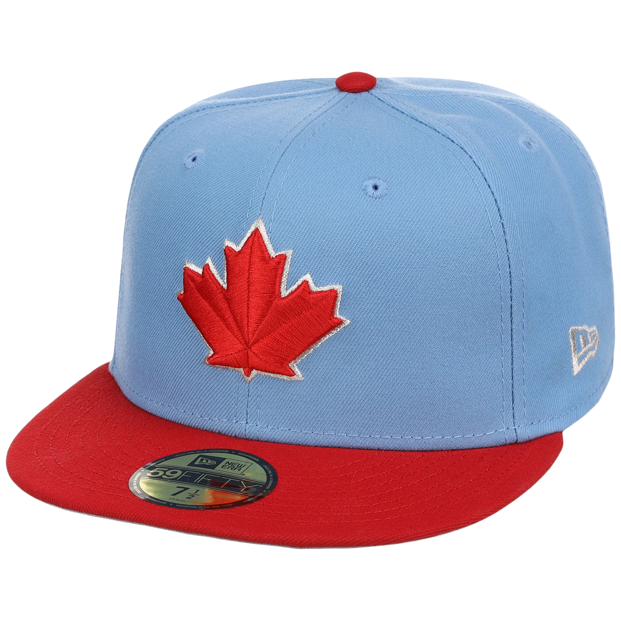 Toronto Blue Jays Toronto Crown the City - Maple Leaf New Era 59FIFTY (Sky/Red) - Image 4